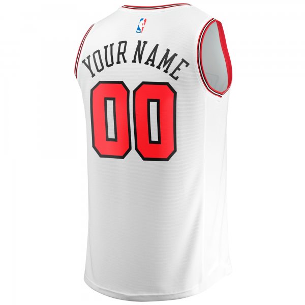 Youth Chicago Bulls  Fanatics White Fast Break Replica Custom Jersey - Association Edition