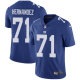 Men's Nike New York Giants #71 Will Hernandez Royal Blue Team Color Stitched NFL Vapor Untouchable Limited Jersey