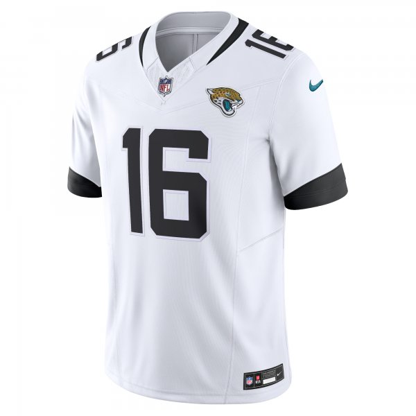 Men's Jacksonville Jaguars Trevor Lawrence Nike White Vapor F.U.S.E. Limited Jersey