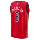 Men's New Orleans Pelicans CJ McCollum Fanatics Red Fast Break Replica Jersey - Statement Edition