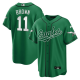 Men's Philadelphia Eagles #11 A.J. Brown Green Baseball Stitched Jersey