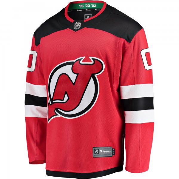 Men's New Jersey Devils Fanatics Red Home Breakaway Custom Jersey