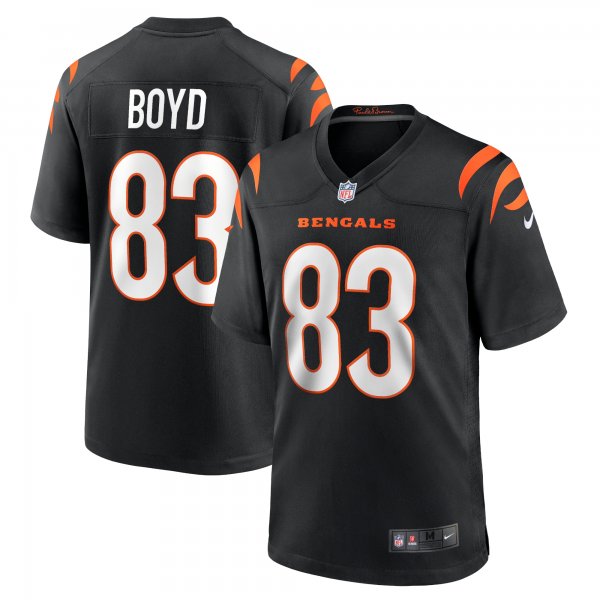 Men's Cincinnati Bengals Tyler Boyd Nike Black Game Jersey