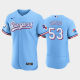 Men's Texas Rangers #53 Adolis Garcia 50th Anniversary Alternate Light Blue MLB Flex Base Jersey