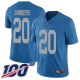 Detroit Lions #20 Barry Sanders Blue Throwback Men's Stitched NFL 100th Season Vapor Limited Jersey