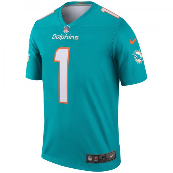 Men's Miami Dolphins Tua Tagovailoa Nike Aqua Legend Jersey