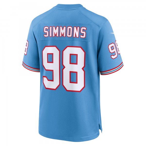 Youth Tennessee Titans Jeffery Simmons Nike Light Blue Game Jersey