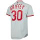 Men's Cincinnati Reds Ken Griffey Jr. Mitchell & Ness Gray 2004 Cooperstown Collection Throwback Jersey