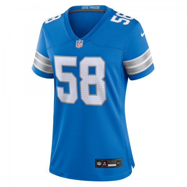 Women's Detroit Lions Penei Sewell Nike Blue Game Jersey