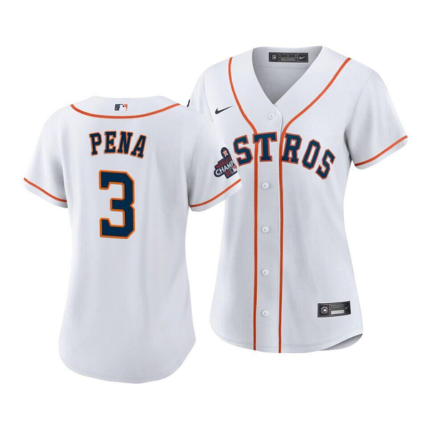 Women's Houston Astros #3 Jeremy Pena Nike Home Cool Base Player White Jersey