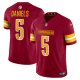 Men's Washington Commanders #5 Jayden Daniels Nike Burgundy Vapor F.U.S.E. Limited Jersey