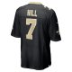 Men's New Orleans Saints Taysom Hill Nike Black Game Jersey