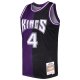 Men's Sacramento Kings Chris Webber Mitchell & Ness Purple/Black Hardwood Classics 2000/01 Split Swingman Jersey