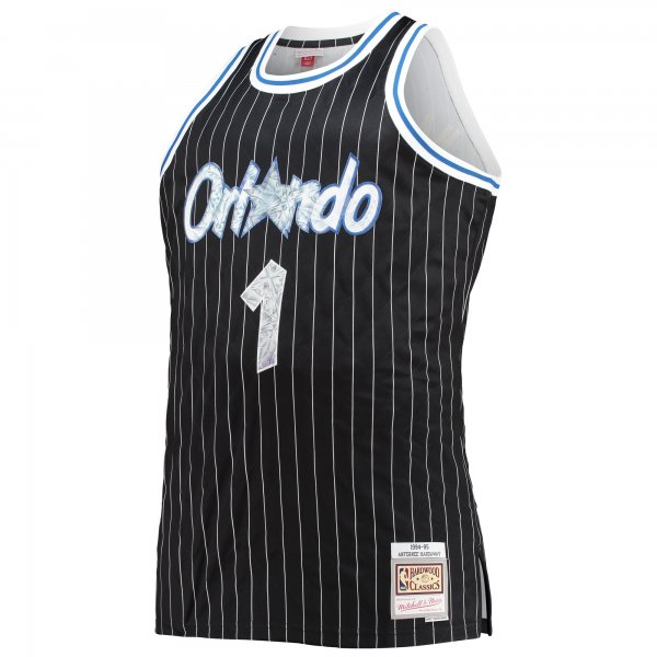 Men's Orlando Magic Penny Hardaway Mitchell & Ness Black Big & Tall 1994/95 NBA 75th Anniversary Diamond Swingman Jersey