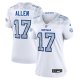 Women's #17 Josh Allen Buffalo Bills Nike 2025 Rivalries Collection Game White Jersey
