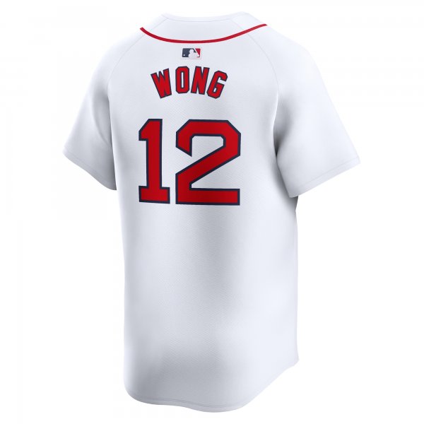 Men's Boston Red Sox Connor Wong Nike White Home Limited Player Jersey