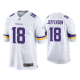 Men's #18 Justin Jefferson Minnesota Vikings White 2020 NFL Draft Game Jersey