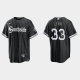 Men's Chicago White Sox #33 Lance Lynn Black 2021 MLB City Connect Cool Base Jersey