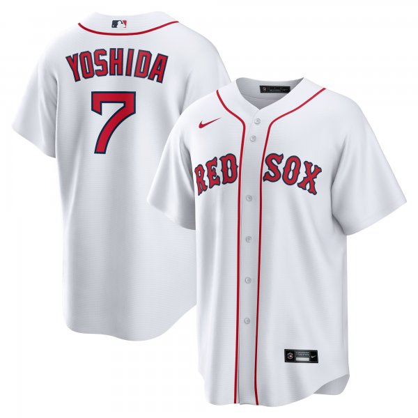 Men's Boston Red Sox Masataka Yoshida Nike White Replica Player Jersey