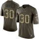 Nike Denver Broncos #30 Terrell Davis Green Men's Stitched NFL Limited Salute To Service Jersey