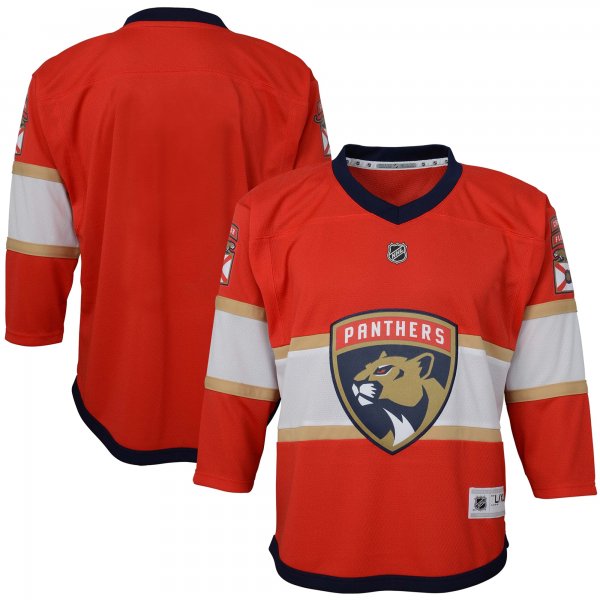 Youth Florida Panthers Red Home Replica Blank Jersey