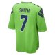 Men's Seattle Seahawks Geno Smith Nike Neon Green  Game Jersey