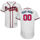 Atlanta Braves White Men's Customized Flex Base MLB Jersey