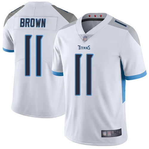 Tennessee Titans #11 A.J. Brown White Men's Stitched NFL Vapor Untouchable Limited Jersey