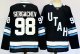 Men's #98 Mikhail Sergachev Utah Hockey Club Black And Blue City Edition Jersey