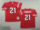 Men's #21 Deion Sanders San Francisco 49ers Red Jersey