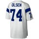 Men's Los Angeles Rams Merlin Olsen Mitchell & Ness White Legacy Replica Jersey