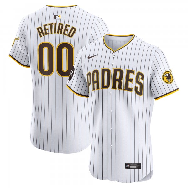 Men's San Diego Padres Nike White Home Elite Pick-A-Player Retired Roster Patch Jersey