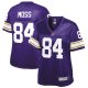 Women's Minnesota Vikings Randy Moss NFL Pro Line Purple Retired Player Replica Jersey