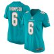 Women's Miami Dolphins Skylar Thompson Nike  Aqua Team Game Jersey