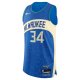 Men's Milwaukee Bucks Giannis Antetokounmpo Nike Blue  Jersey - City Edition