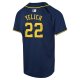 Youth Milwaukee Brewers Christian Yelich Nike Navy Alternate Limited Player Jersey