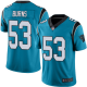 Carolina Panthers #53 Brian Burns Blue Men's Stitched NFL Limited Rush Jersey