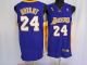 Men's Los Angeles Lakers #24 Kobe Bryant Stitched Purple Champion Patch NBA Jersey