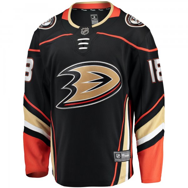 Men's Anaheim Ducks Robert Hagg Fanatics Black Home Breakaway Jersey