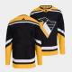 Men's Pittsburgh Penguins Blank Black 2022 Reverse Retro NHL Jersey