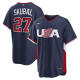 Men's USA Baseball Tarik Skubal Nike Navy 2026 World Baseball Classic Road Stadium Jersey