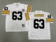 Men's Pittsburgh Steelers #63 Dermontti Dawson White Jersey