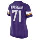 Women's Minnesota Vikings Christian Darrisaw Nike Purple Game Jersey