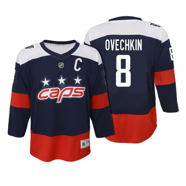 Youth Washington Capitals #8 Alex Ovechkin 2018 Stadium Series Jersey