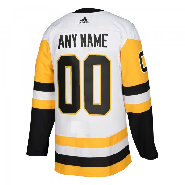 Men's Pittsburgh Penguins adidas White Custom Jersey