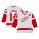 Men's Detroit Red Wings Brendan Shanahan Mitchell & Ness White  2001/02 Alternate Captain Blue Line Player Jersey