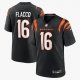 Youth Cincinnati Bengals #16 Joe Flacco Nike Black Team Game Jersey
