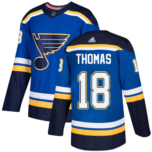 Men's St. Louis Blues #18 Robert Thomas Blue Home Stitched NHL Jersey