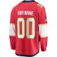 Youth Florida Panthers Fanatics Red Home Breakaway Custom Jersey