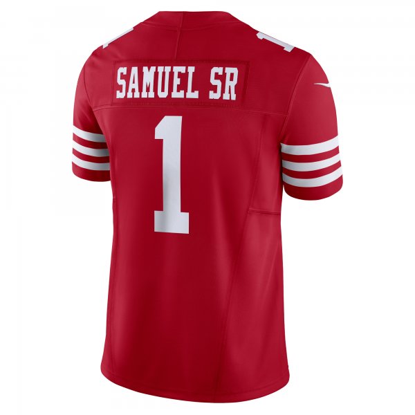 Men's San Francisco 49ers Deebo Samuel Sr Nike Scarlet Vapor F.U.S.E. Limited Jersey